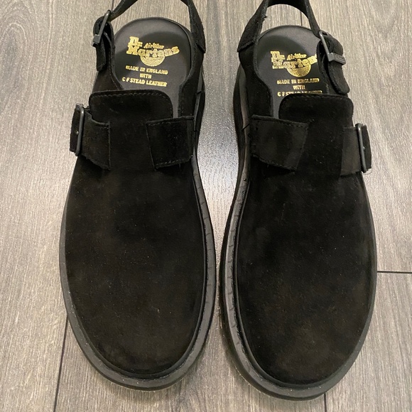 Dr. Martens Black Jorge Suede Slingback Loafers Size 11 NWT - Picture 3 of 12